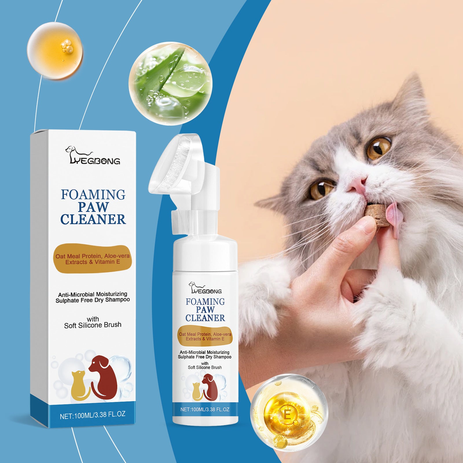 Pet Paw Cleaner Deep Care Foam – Gentle, Fast, Effective