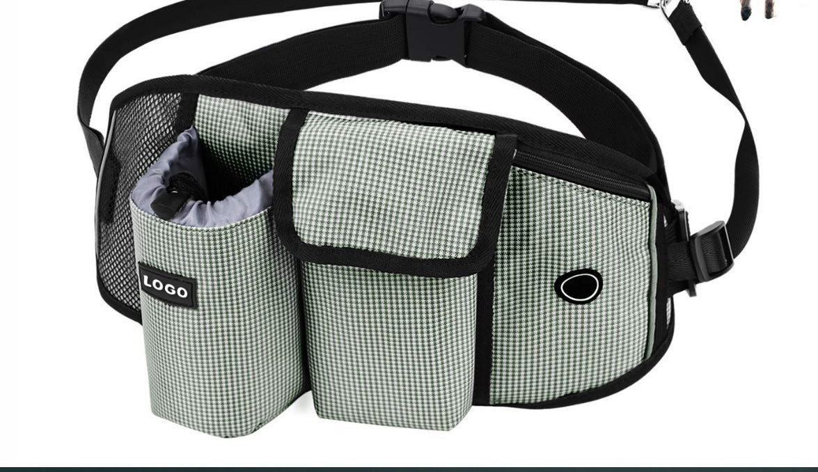 Hands-Free Dog Running Leash with Storage Waist Bag