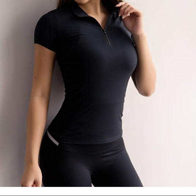 Women’s Activewear Set – Lightweight Half-Zip Gym Essential