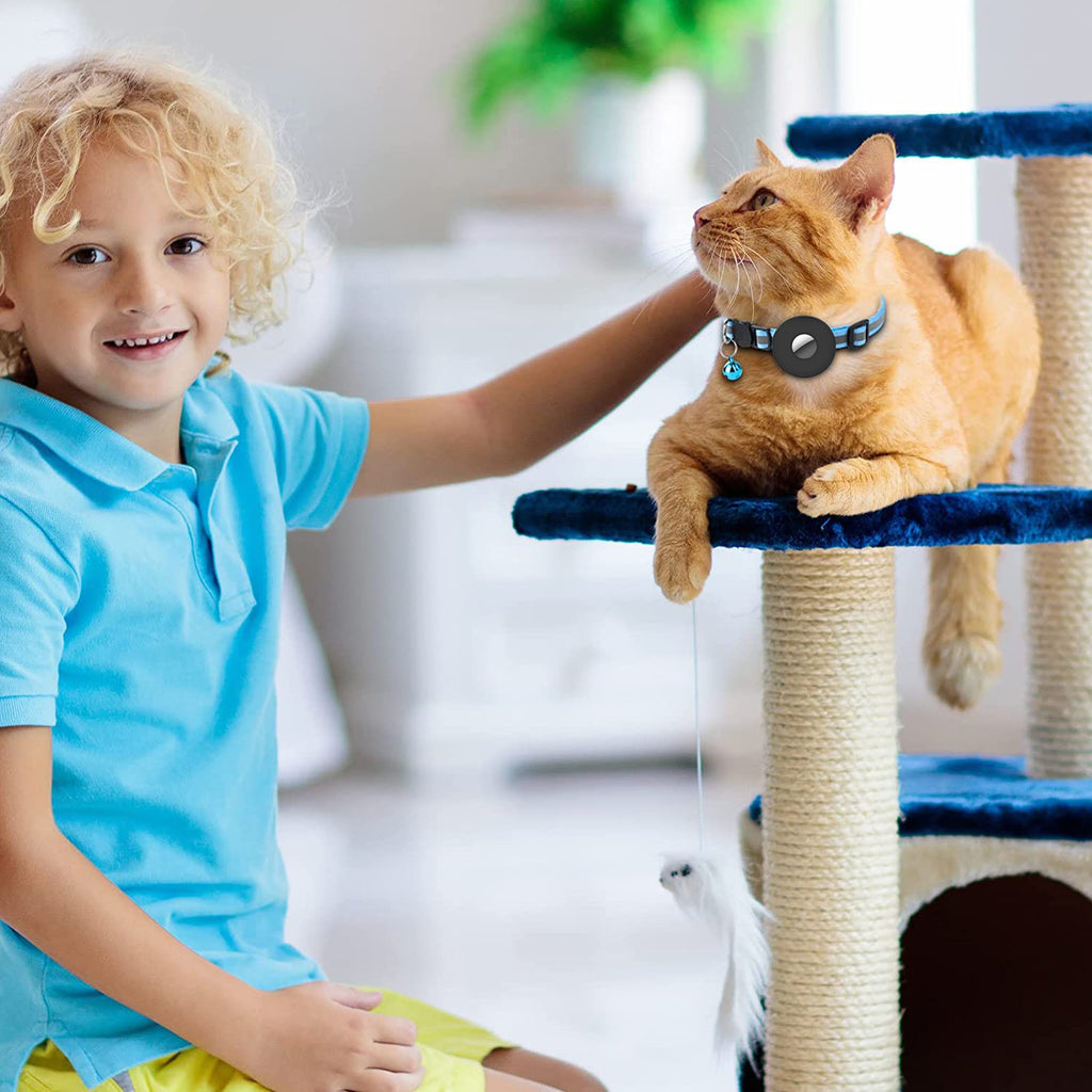 Anti-Lost AirTag Pet Collar – Safe, Adjustable & Reflective