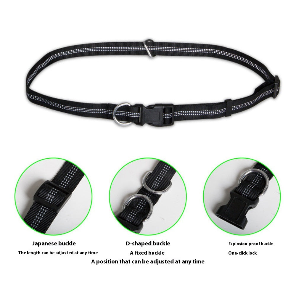 No-Pull Retractable Dog Leash with Reflective Safety