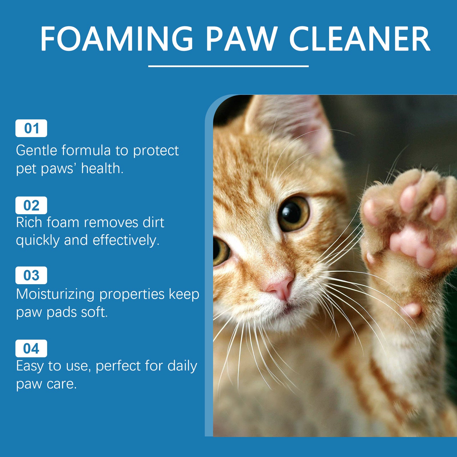 Pet Paw Cleaner Deep Care Foam – Gentle, Fast, Effective